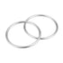 uxcell O Ring Buckle 45mm(1.8") ID 3mm Thickness Zinc Alloy O-Rings for Hardware Bags Belts Craft DIY Accessories, Silver Tone 2pcs...