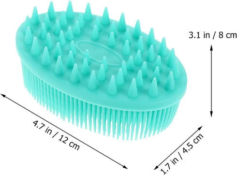 Baby Silicone Body Bath Brush Cradle Cap Brush Soft Hair Massage Brush Hair Scalp Massager for Newborns Toddlers Kids Shower...
