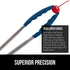 GORILLA GRIP Stainless Steel Heat Resistant Kitchen Tongs for Cooking, 9 + 12 Inch, Set of 2 BBQ Tong, Non Scratch Silicone Tip for Pan, Strong Gr...