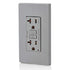 Leviton GFCI Outlet, 20 Amp, Self Test, Non Tamper-Resistant with LED Indicator Light, Protection from Electric Shock and Electrocution, GFNT2-GY,...