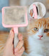 Dog Brush Cat Brush,Pet Grooming Brush,Self Cleaning Cat Dog Slicker Brushes with Smooth Handle, Removes Loose hair & Tangles,Skin Friendly & Prom...