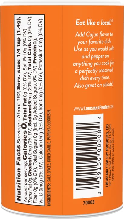 Louisiana Fish Fry Products Cajun Seasoning 8 Ounce...