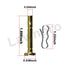 738-04155 Shear Pins(1/4" x 1-3/4") with Clips Compatible with Craftsman/Troy-Bilt/Yard-Man 900 Series Two-Stage Snow Thrower Models, 2007 and Aft...