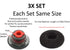 3X Ultra Comfort Eartips Ear Buds Replacement Earphone Ear Tips Kits Earpads Foam Set Cushion for Plantronics Voyager 5200 5220 5210 Series Blueto...