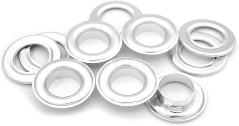 CRAFTMEMORE 25 Pack Aluminium Grommets Eyelets with Washers for Shoes, Bead Cores, Clothes, Leather, Canvas (3/4" (19mm))...
