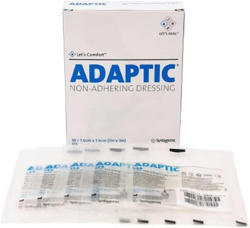 Adaptic Non-Adhering Dressing 3" x 3" (Pack of 5)...