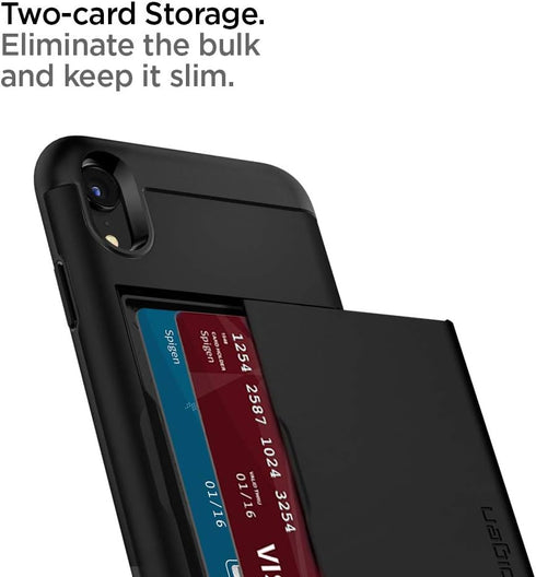 Spigen Slim Armor CS Cover Compatible with iPhone XR - Black...