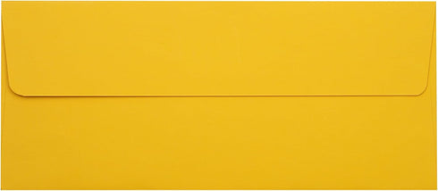 LUXPaper #10 Business Envelopes | Peel & Press | 4 1/8" x 9 1/2" | Sunflower Yellow | 80lb. Text | 50 Qty...