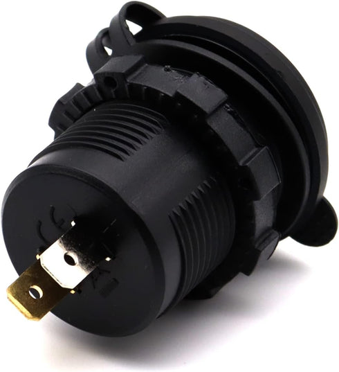 MOTONG Waterproof 12V QC3.0 Power Outlet Charger, QC3.0 USB A & PD Type C Car Socket Power Charger Power Socket Port for Car Marine Boat RV Truck...