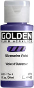 Golden Fluid Acrylics - Ultramarine Violet - 1 oz Bottle...