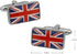United Kingdom Flag Great Britain Union Jack British Pair Cufflinks in a Presentation Gift Box & Polishing Cloth...