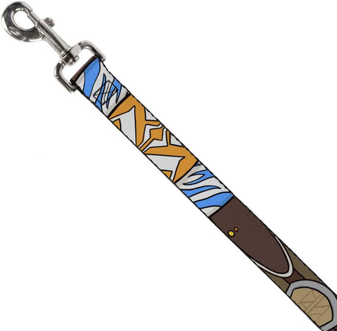 Star Wars Pet Leash, Dog Leash, Star Wars The Clone Wars Ahsoka Tano Bounding Elements, 4 Feet Long 1.0 Inch Wide...