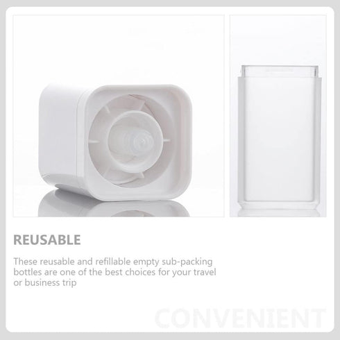 minkissy 3pcs Empty Airless Lotion Cream Pump Plastic Container Cosmetic Bottle Dispenser Travel Refillable Containers 30ml For Cosmetic Makeup Cr...