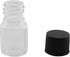 12PCS Transparent Black Lab Wide Mouth Small Plastic Water Bottles Reagent Bottle Liquid Bottle Solid Powder Bottle Plastic Bottles Lab Cylindrica...