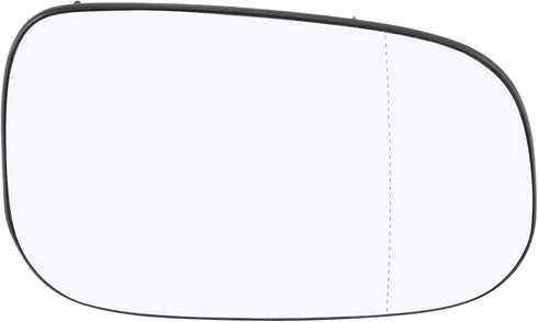 X AUTOHAUX Car Rearview Right Passenger Side Heated Mirror Glass Replacement W/Backing Plate for Volvo C30 2007-2013 S40 2007-2012 C70 2008-2013 S...