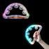 The Dreidel Company Flashing Tambourines Hand Held, 9" Inch Tambourine Flashes in Assorted Colors, Ring Metal Jingles Percussion Musical Education...