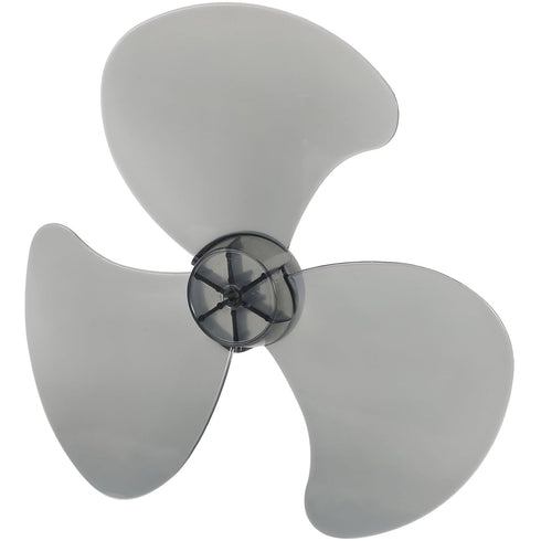 VOSAREA Standing Fan Universal Fan Blades Household Fan Blades Replacement Table Fan Blades with Nut Cover (Black) Plastic Fan Blade 3 Leaves...