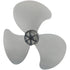 VOSAREA Standing Fan Universal Fan Blades Household Fan Blades Replacement Table Fan Blades with Nut Cover (Black) Plastic Fan Blade 3 Leaves...