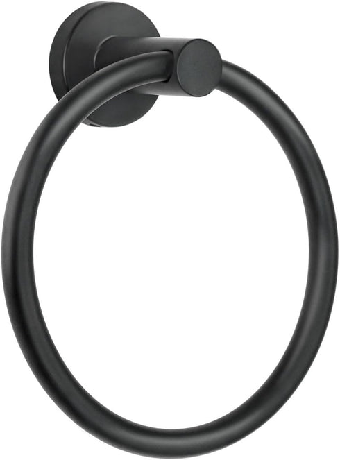 Towel Ring,Hand Towel Holder for Wall Mounted,Towel Holder,Towel-Racks, Bathroom Hardware Simple Round Towel Hanger SUS 304 Stainless Steel (Black...