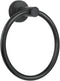Towel Ring,Hand Towel Holder for Wall Mounted,Towel Holder,Towel-Racks, Bathroom Hardware Simple Round Towel Hanger SUS 304 Stainless Steel (Black...
