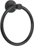 Towel Ring,Hand Towel Holder for Wall Mounted,Towel Holder,Towel-Racks, Bathroom Hardware Simple Round Towel Hanger SUS 304 Stainless Steel (Black...