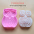 Mini Size Cute Owl Shape Silicone Cake Pan, Owl Mousse Cake Bread Pizza Baking Mold Jelly Silicone Mold Kitchen Bakeware Tools (7.3x6.3x1.2 Inch)...