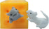 Stretchy Cheese and Mice Toy , 2 Squishable Mouse and Cheese Block Toys, 2 Cute mice and a Cheese Toy?Squeeze Food and Animal Toys,Stress Busting ...
