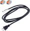 18AWG Replacement Power Cord Round Cable 2 Prong Polarized Plug 18 Gauge 120V Power Supply Cord SJT 18AWG 6 Foot Pigtail 2 Wire Stripped Off 10A 1...