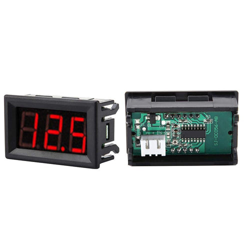 3 Wire Voltmeter DC 0-100V Mini Voltage Measuring 0.56" LED Display Digital Volt Panel Meter with Reverse (Red)...