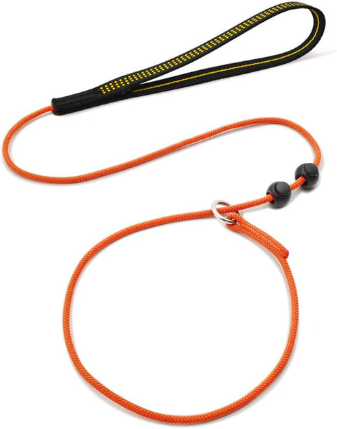 Dog Ultra-fine Leash,slip leads for dogs,Pet Training Leash,Training ?leading and holding suitable for Small,Medium or Large Dogs (orange, 1.1M lo...