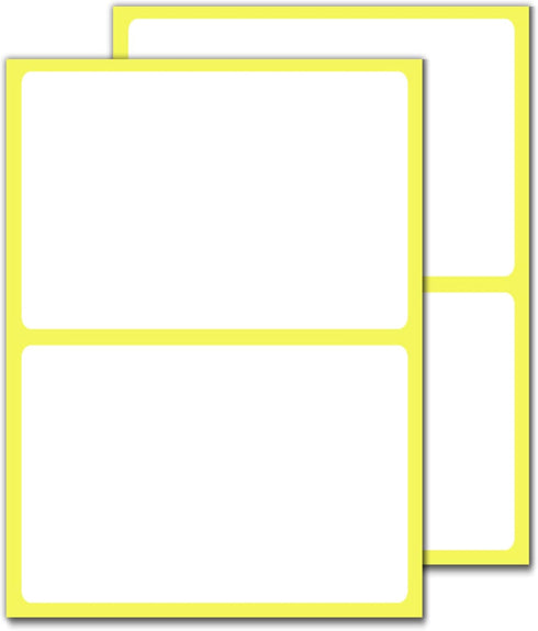 60 Pack, Large Labels for Storage Bins, Organizing - White, 6" x 4"...