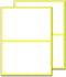 60 Pack, Large Labels for Storage Bins, Organizing - White, 6" x 4"...