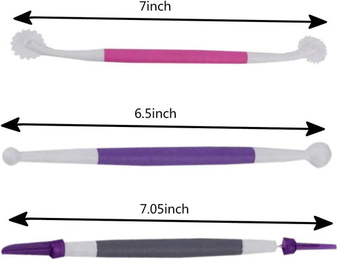 5 Pieces Cake Decorating Tool Set Cake Decoration Brushes Fondant Gum paste tools for Cake Cookie Fondant Decoration...