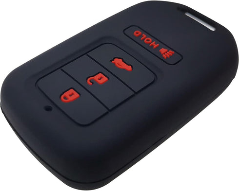 GFDesign 2 Pcs Silicone 4 Buttons Key Fob Cover Remote Case Keyless Protector Compatible with Honda Accord Civic Crosstour CR-V CR-Z HR-V Odyssey ...