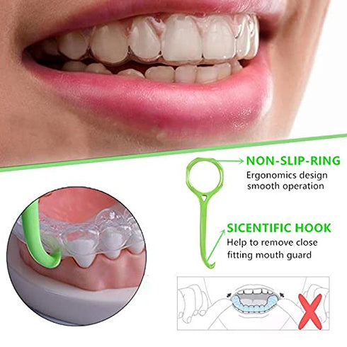 4 Pcs Remover Tool Clear Aligner Removal Tool for Invisible Removable Braces (green)...
