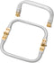 YTKavq 6" Purse Frame,Rectangle Purse Hardware with Frame Kiss Lock for DIY Purse Making Supplies & Sewing Bag Clutch Crafts 2pcs...