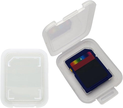 Plastic Memory Card Storage Case Compatible with SD MMC/SDHC PRO Duo White (20 PCS)...