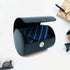 Men's Necktie Travel Case, Tie Anti-Wrinkle Organizer Box - Formal Cylinder Shape (Blue)...