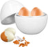 Hard Boiled Egg Cooker 4 Eggs Capacity Compact Design ABS Material Egg Shape Microwave Function Egg Boiler Easy to Use...