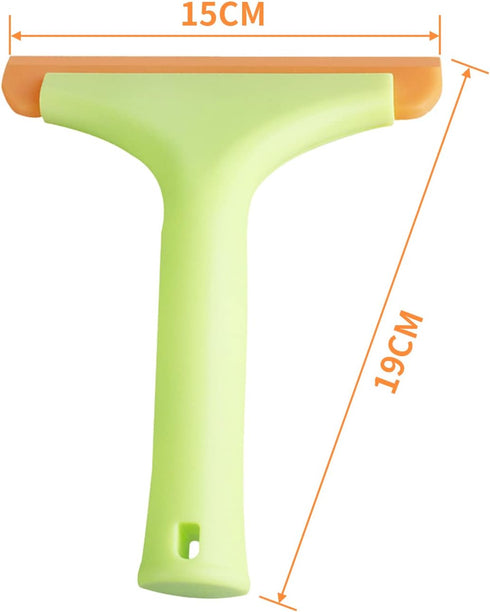 Shower Squeegee, Car Window Water Blade, Water Wiper with 5.9'' Blade and 7.5'' Handle, for Car Windshield, Wing Mirrors, Window, Mirror, Glass Do...