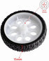 4pcs 65mm Rubber RC Wheel Tires Toy Car Wheels DIY Model Robots White and Black for DIY Model Accessories...