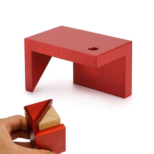 OwnMy 45 Degree Angle Marker Aluminum Alloy Pen Center Finder with Inch Scale, Woodworking Center Scriber Right Angle Line Drawing Ruler Measuring...