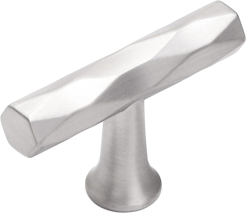Brushed Nickel Cabinet Knobs 2 Pack Hammered Silver Cabinet Handles Decorative Kitchen Drawer Dresser Cupboard Bathroom Vanity Cabinet Hardware Rh...