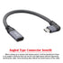 xiwai Left Right Angled USB-C USB 3.1 Type C Male to Female Extension Data Cable with Sleeve for Laptop...