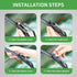 Windshield Wipers, ASLAM Type-G 18"+18" Wiper Blades: All-Season Blade for Original Equipment Replacement and Refills Replaceable, Double Service ...