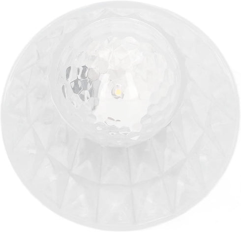 Walfront Crystal Table Lamp, Bedside Lamp Bedside Bed Night Light Plastic Pretty Effects for Bedroom Home(Pure White)...