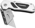 Husky Folding Sure-Grip Lock Back Utility Knife w/ Single Disposable Blade Included (Colors May Vary)...