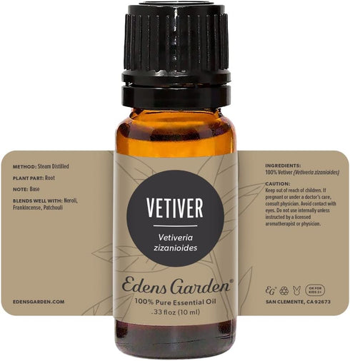 Edens Garden Vetiver Essential Oil- 100% Pure Premium Grade, Undiluted, Natural, Therapeutic, Aromatherapy, The Best for Diffuser, Skin, Humidifie...