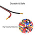 BTF-LIGHTING 32.8ft/10m 2 Pin 20AWG LED Strip Light Ribbon Electrical Extension Cable Wire Red Black Stand Connection 2 Conductor Wire Line Cord f...