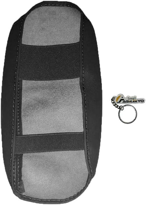 Leegi AAGIILEEYO Car Armrest Box Cover Center Console Saver Covers for 2014 2015 2016 2017 2018 Toyota Corolla,Black with Black Stitches...
